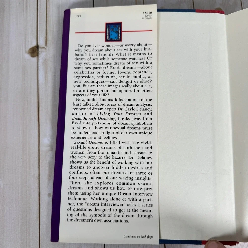 Sexual Dreams Dr. Gayle Delaney 1994 First Edition Psychology Fawcett Columbine